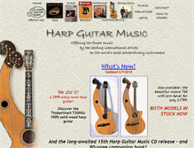 Tablet Screenshot of harpguitarmusic.com